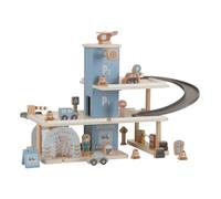 Little Dutch 2534 - Lavado de coches de madera, color azul