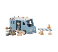 Little Dutch 2541 madera coche policía autobús - azul