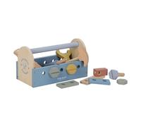 Little Dutch 2544 Caja de herramientas de madera para niños 22 piezas - azul