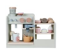 Little Dutch 7089 - Cocinas para café de madera FSC con accesorios de menta, cocina infantil, cocina infantil