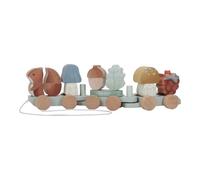 Little Dutch 7235 FSC Tren de tren de tren de madera con formas de enchufe - Forest Friends