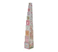 Little Dutch 7339 - Cubo apilable en forma de torre - Jardín de hadas rosa