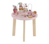 Little Dutch 7341 Mesa de Actividad/Mesa de Juego de Madera - Fairy Garden Rosa