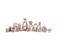Little Dutch 7345 Set de 50 bloques de construcción de madera FSC, color rosa