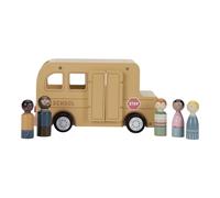 Little Dutch 8023 FSC - Juego de autobús escolar (madera, 6 piezas)