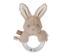 Little Dutch 8852 Newborn Naturals - Sonajero con anillo, diseño de conejo