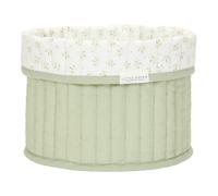 Little Dutch Blueberry Leaves - Cesto para cambiar pañales, redondo, pequeño, reversible, color verde