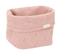 Little Dutch Cesta para cambiar pañales, cesta, organizador, para el cambiador de bebé, tejido pequeño, color rosa