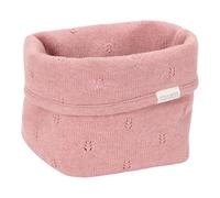 Little Dutch Cesta para cambiar pañales, cesta, organizador, para el cambiador de bebé, tejido pequeño, color rosa