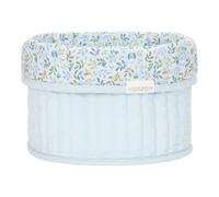 Little Dutch Cesta para cambiar pañales, cesta organizadora para cambiar pañales, reversible, redonda, pequeña, Forest Adventure azul, Forest Friends