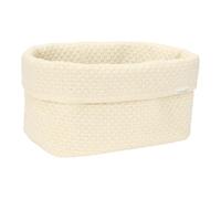 Little Dutch Cesta para cambiar pañales, cesta organizadora para cambiar pañales, tejido grande, blanco suave, color blanco