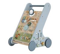 Little Dutch Forest Friends 7232 - Carrito de madera para actividades de madera, color azul