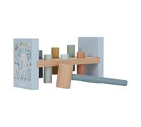 Little Dutch 7246 Forest Friends - Banco de madera para martillo, color azul