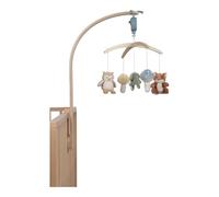 Little Dutch Forest Friends 8900 - Móvil con caja de música y soporte de madera FSC