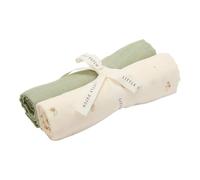 Little Dutch Forest Friends - Juego de 2 paños de muselina (70 x 70 cm, algodón, Forest Treasures & Sage), color verde