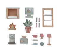 Little Dutch 7118 FSC - Juego de muebles para casa de muñecas (madera, 17 piezas)