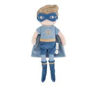 Little Dutch Muñeca de Tela Suave - Muñeca Diferentes Diseños - para niñas a Partir de 12 Meses - para Abrazar y Acompañar (Superhéroe Jim)