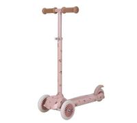 Little Dutch Patinete para niños - Patinete estable - Altura regulable - Patinete deportivo infantil - Patinete con 3 ruedas - para niñas de 3 - 5 años - hasta 50 kg - Fairy Floral - Rosa