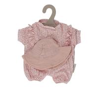 Little Dutch Ropa para muñecas Conjunto de 2 piezas Mono y gorro Ropa para muñecas de bebé Muñecas de 33-36 cm - rosa