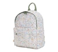Little Dutch Safari Friends - Mochila infantil con correa para el pecho, unisex, color blanco y verde (8 litros)