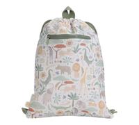 Little Dutch Safari Friends Safari Friends - Bolsa de deporte para niños y niñas, color blanco y verde