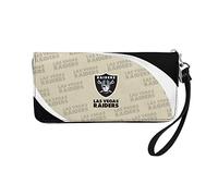 Little Earth Productions Littlearth NFL Curve - Cartera organizadora con Cremallera, Color del Equipo, 8” x 4” x 1”, Cartera organizadora con Cremallera Curva de la NFL