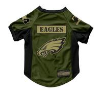 Little Earth Productions Pet Stretch Jersey NFL Valor-Camiseta elástica para Mascotas, Unisex, Philadelphia Eagles, M (Neck: 13", Girth: 15"-20", Back: 12")