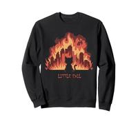 Little Evil Cute Cat Caos Divertido Sudadera
