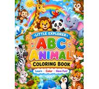Little Explorer ABC animal colouring book