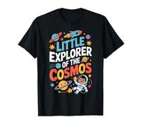 Little Explorer Of The Cosmos Cute Space Planet Art Camiseta