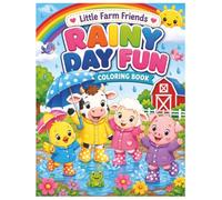 Little Farm Friends: Rainy Day Fun Coloring Book: Cute Farm Animals Splashing in Puddles, Rainbows, and Cozy Adventures for Kids Ages 3-8 (Little Farm Friends Coloring Books)