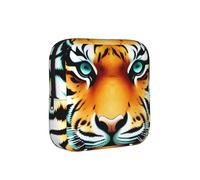 Little Fat Tiger Head - Bolsa de almacenamiento a prueba de períodos, higiene femenina, estuche de viaje para toallas sanitarias, bolsa mensural discreta para bolso de oficina