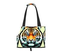 Little Fat Tiger Head - Bolsa de hombro para mascotas, adecuada para perros y gatos pequeños, bolsa de compras y viajes, doble propósito