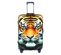 Little Fat Tiger Head - Funda lavable para equipaje de 18 a 32 pulgadas, Blanco, M