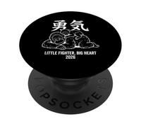 Little Fighter Big Heart 2026 Japón Baby Monkey Punch 1 PopSockets PopGrip Adhesivo