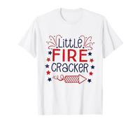 Little Fire Cracker Funny 4 de julio Camiseta