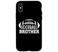 Little Football Brother That's My Big Bro Football Brothers Carcasa para iPhone X/XS