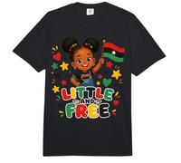 Little Free Juneteenth Black Girl Flag Comfort Colors Adult Heavyweight T-Shirt
