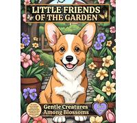 LITTLE FRIENDS OF THE GARDEN - Gentle Creatures Among Blossoms: 60 realistic arts of adorable baby animals exploring beautiful home gardens filled ... (Little Nature Friends Coloring Collection)