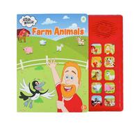 Little Frog Toys Steve y Maggie Libro Sonoro de Animales de Granja para Cantar, Libro Infantil con 10 Sonidos de Botón, Libro Educativo Interactivo para Niños de 3 Años en Adelante