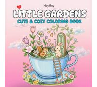 Little Garden Coloring Book: Cute and Cozy Mini garden Coloring book for kids, teens and adults