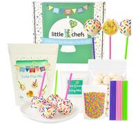 Little GF Chefs Kit de repostería de bricolaje para niños | Confeti sin gluten, suministros para hornear, juego de regalo con ingredientes de mezcla de vainilla y glaseado, instrucciones paso a paso