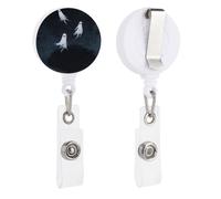 Little Ghost Flying - Soporte retráctil para tarjetas de identificación, para médicos, enfermeras, estudiantes, trabajadores de oficina