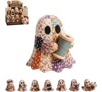 Little Ghost's Cozy Halloween DIY Patchwork Kit, 6 Estilos Juego de Fabricación de Muñecas, Retro Lindo Fantasma Patchwork Costura Craft Kit Decoración Hecha a Mano Adorno Regalo