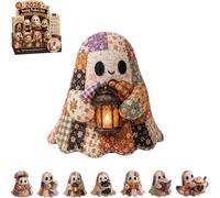 Little Ghost's Cozy Halloween DIY Patchwork Kit, con Relleno de Tela precortada y Accesorios Kit de Costura de Felpa Fantasma for Adultos y Amantes de Las Manualidades