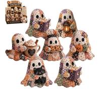 Little Ghost's Cozy Halloween DIY Patchwork Kit, Proyecto de decoración de Halloween Hecho a Mano con Tela precortada, Relleno y Accesorios, for Adultos Principiantes