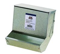 LITTLE GIANT Comedero de Acero para Animales pequeños con Tapa, cabaña para Mascotas, Caja de alimentación para Animales pequeños, con Capacidad para Varios días de alimentación, Ideal para Conejos,