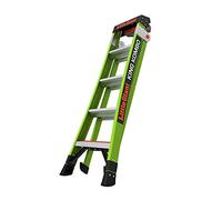 Little Giant King Kombo - Escalera 3 en 1 de 5+4 peldaños con Almohadilla giratoria, Color Verde 13580