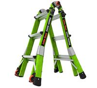Little Giant Ladder Systems Dark Horse 2.0, M13, 13 pies, escalera multiposición, fibra de vidrio, tipo 1A, clasificación de peso de 300 libras, (16113-001)