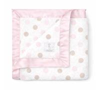 Little Giraffe Luxe - Manta de bebé, diseño de lunares, color rosa